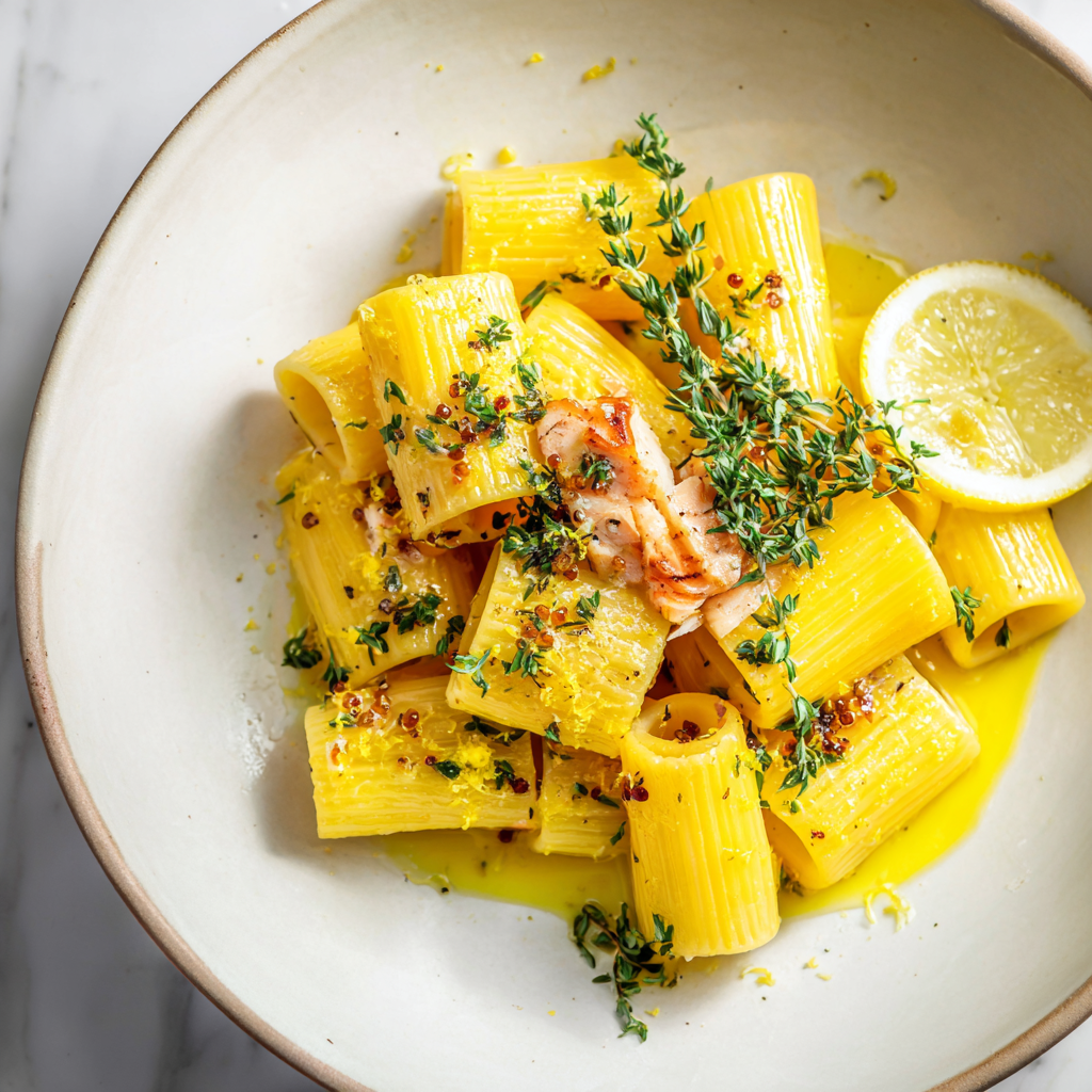Rigatoni Gelb Pasta I 5 Min. Semifrisch I 150g