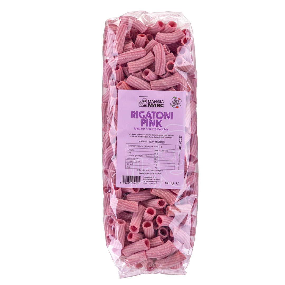 Rigatoni Pink I Handgemachte Pasta I 500g