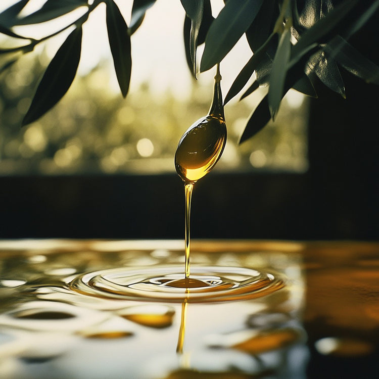 Hochwertiges, natives Olivenöl extra, eine essenzielle Zutat für unsere original italienische Tomatensoße.