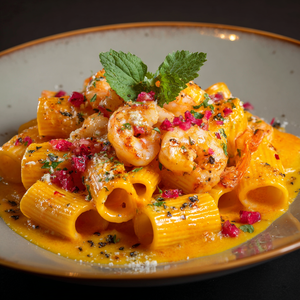 Rigatoni Orange Pasta I 5 Min. Semifrisch I 150g