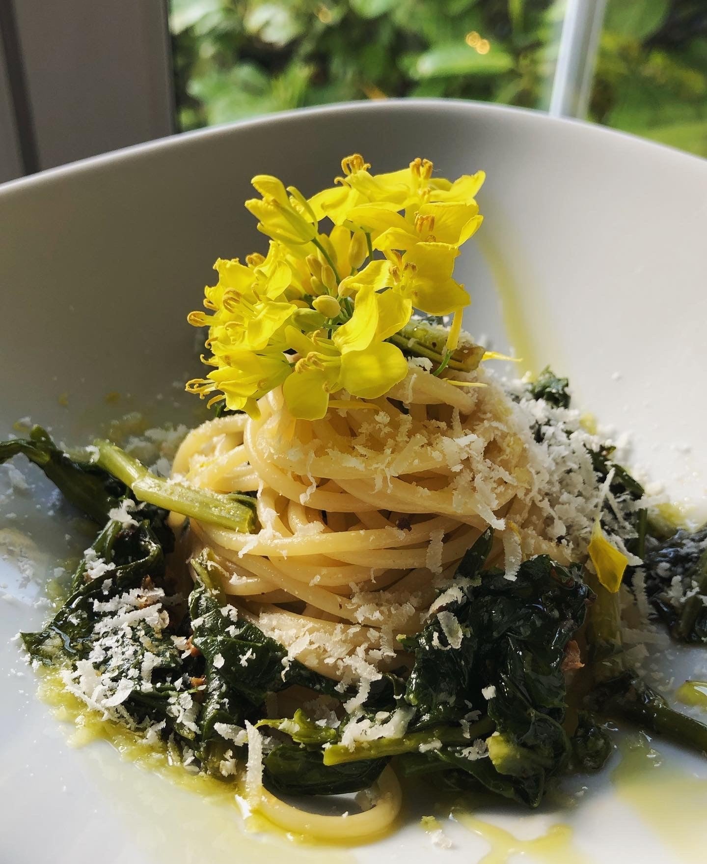 Spaghetti mit italienischem Stängelkohl