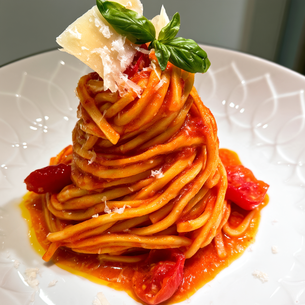 Tagliolini al Pomodoro - Tagliolini mit Tomatensoße