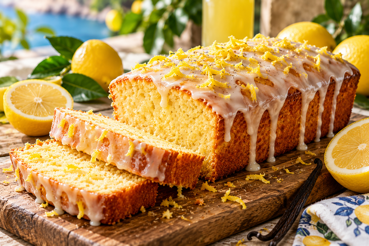 Saftiger Limoncello-Zitronenkuchen mit Vanille und Zitronenguss – Rezept von MangiaMarc