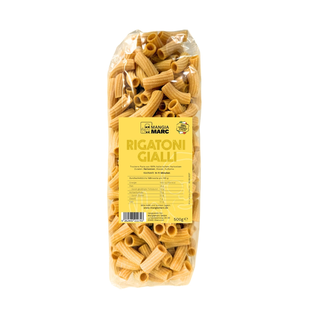 Rigatoni Gialli I Handgemachte Pasta I 500g