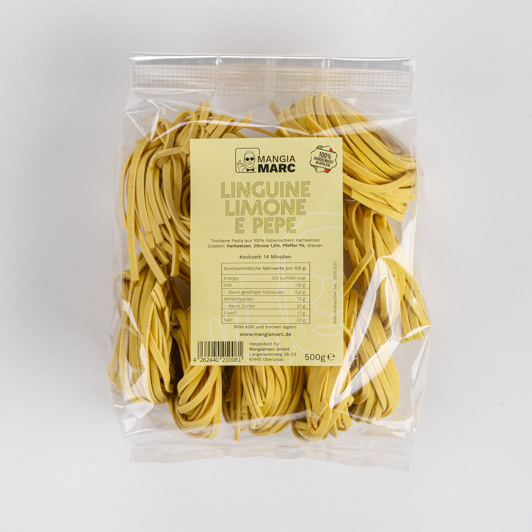 Linguine Limone e Pepe - Handgemachte Pasta