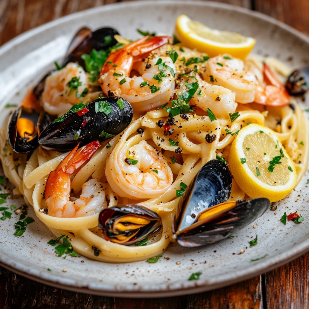 Linguine Limone e Pepe - Handgemachte Pasta