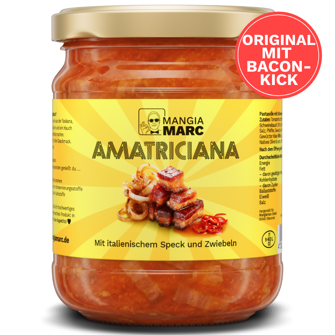 Amatriciana I Mit Speck & Schmorzwiebeln I 180g