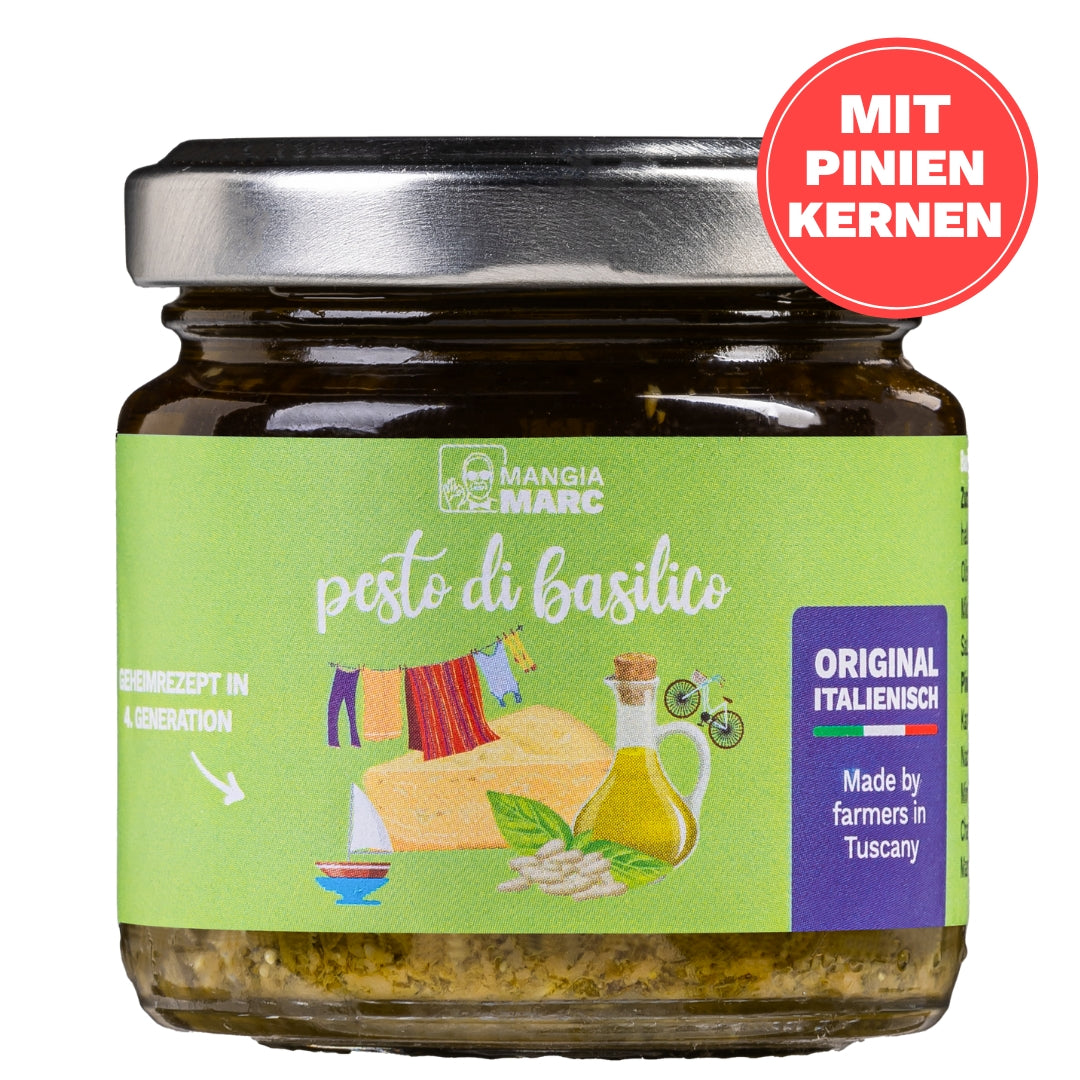 Original Basilikum-Pesto I Pesto Genovese ohne Knoblauch I 100g