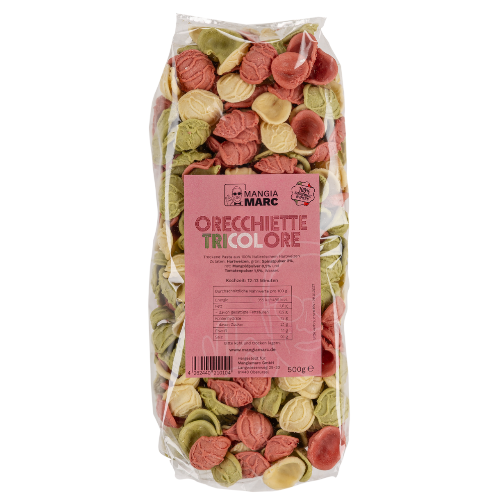Orecchiette Tricolore I Handgemachte Pasta I 500g