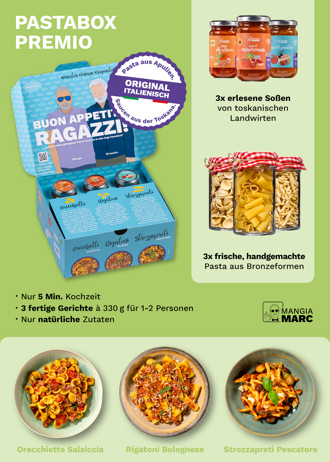 💥Drei Pastaboxen für 30€ - Spare 50%💥