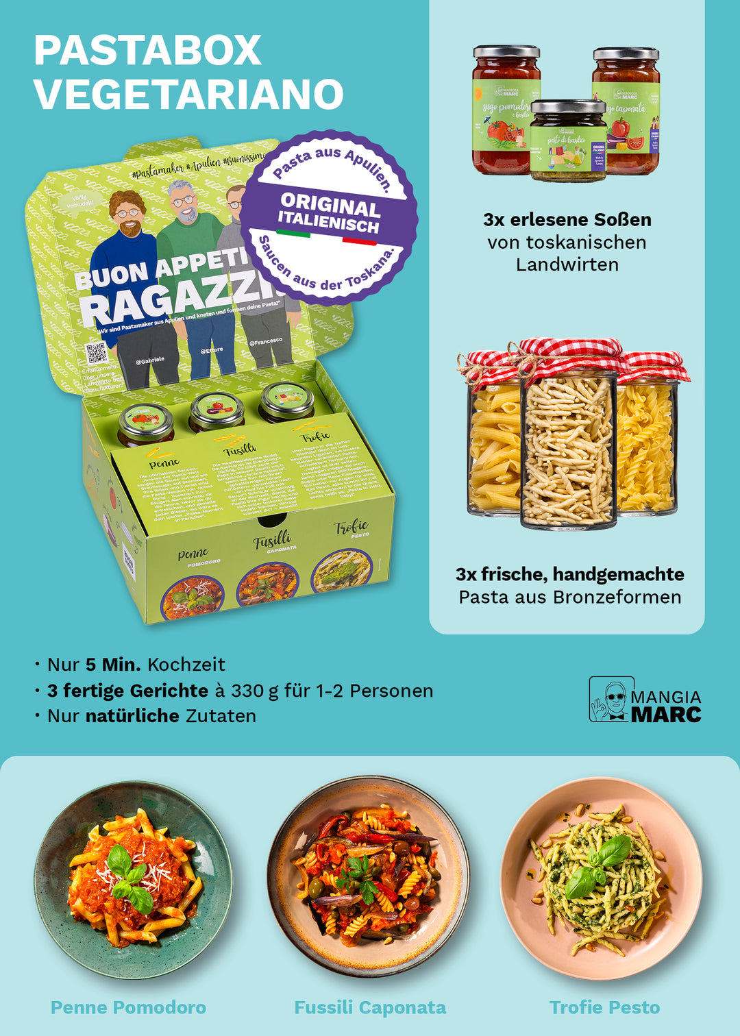 💥Drei Pastaboxen für 30€ - Spare 50%💥